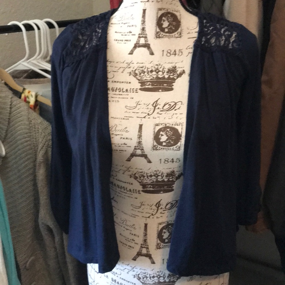 Navy blue 3/4 sweater